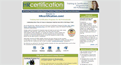 Desktop Screenshot of hrcertification.com